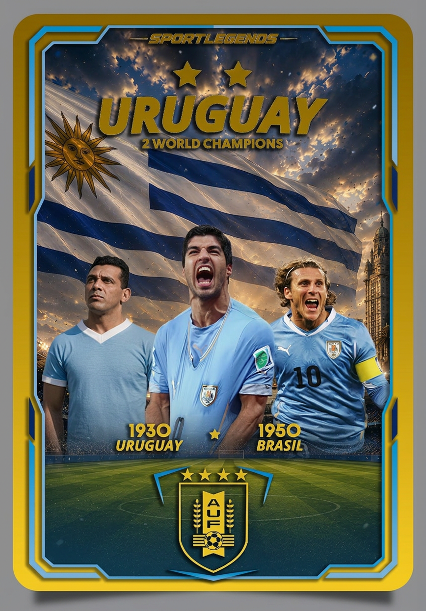 URUGUAY — 2X FIFA WORLD CHAMPIONS