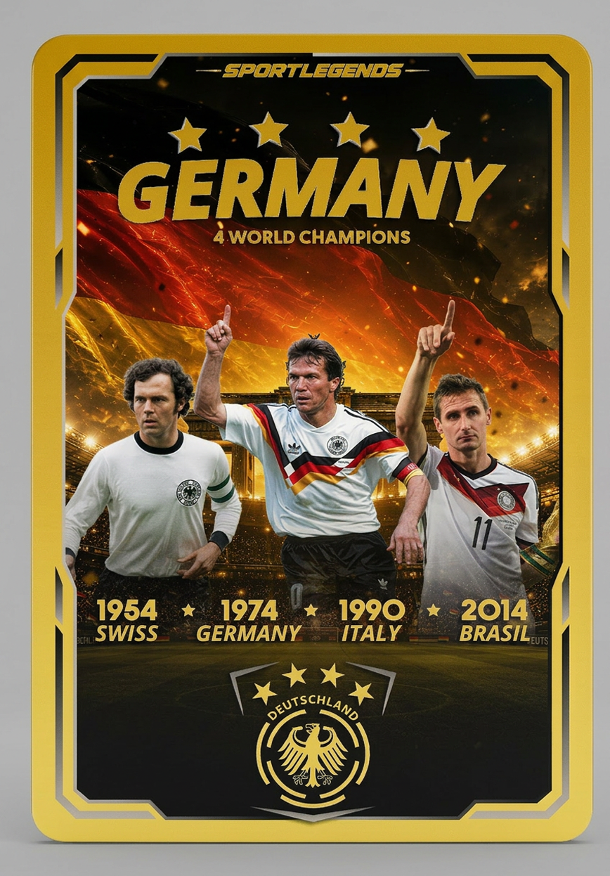 GERMANY — 4X FIFA WORLD CHAMPIONS