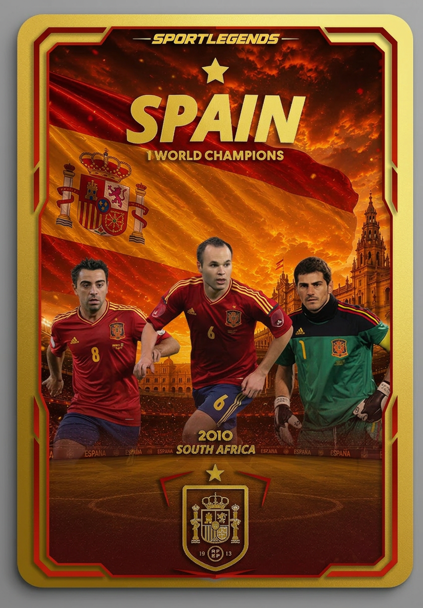 SPAIN — FIFA WORLD CHAMPIONS 2010